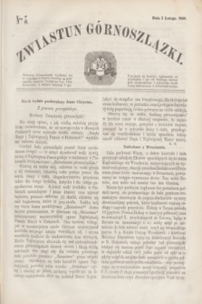 Zwiastun Górnoszlązki. R.1, nr 3 (7 lutego 1868)