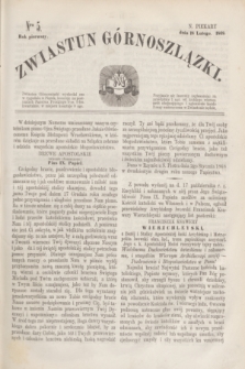 Zwiastun Górnoszlązki. R.1, nr 5 (18 lutego 1868)