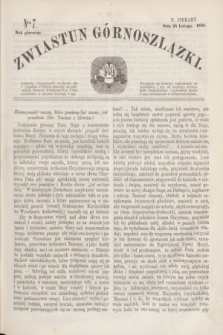 Zwiastun Górnoszlązki. R.1, nr 7 (26 lutego 1868)