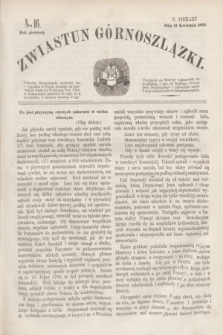 Zwiastun Górnoszlązki. R.1, nr 16 (17 kwietnia 1868)