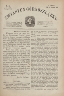 Zwiastun Górnoszlązki. R.1, nr 35 (28 sierpnia 1868)