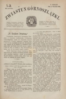 Zwiastun Górnoszlązki. R.1, nr 36 (4 września 1868)