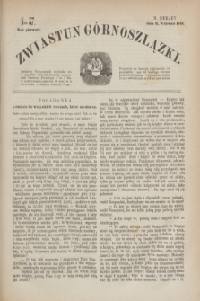 Zwiastun Górnoszlązki. R.1, nr 37 (11 września 1868)