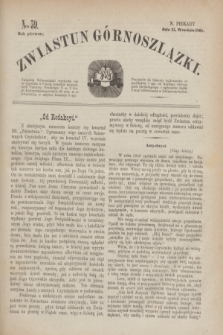 Zwiastun Górnoszlązki. R.1, nr 39 (25 września 1868)
