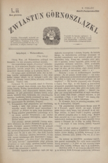 Zwiastun Górnoszlązki. R.1, nr 44 (29 października 1868)
