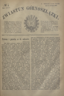 Zwiastun Górnoszlązki. R.3, № 5 (3 lutego 1870) + dod.