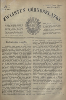 Zwiastun Górnoszlązki. R.3, № 7 (17 lutego 1870) + dod.