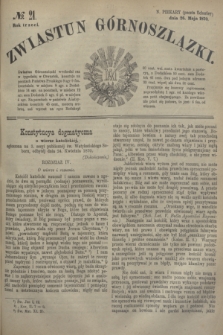 Zwiastun Górnoszlązki. R.3, № 21 (26 maja 1870) + dod.