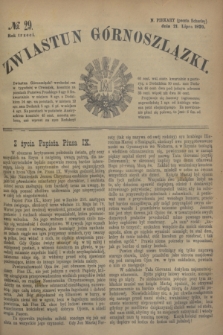 Zwiastun Górnoszlązki. R.3, № 29 (21 lipca 1870) + dod.