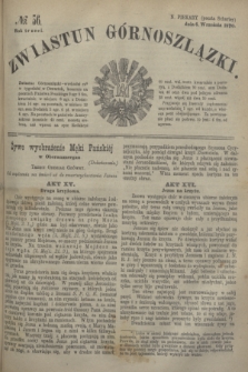 Zwiastun Górnoszlązki. R.3, № 36 (6 września 1870) + dod.