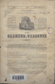 Le Glaneur de Varsovie. 1841, N. [0] (4 décembre) + dod.