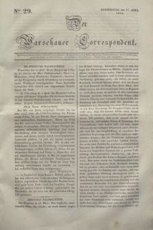 Der Warschauer Correspondent. 1834, Nro 29 (17 April)