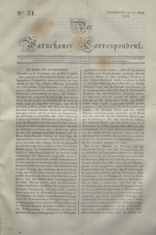 Der Warschauer Correspondent. 1834, Nro 31 (24 April)