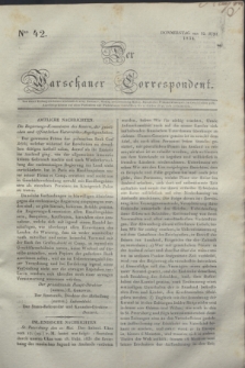 Der Warschauer Correspondent. 1834, Nro 42 (12 Juni)