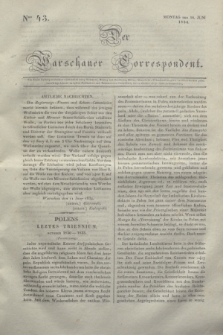 Der Warschauer Correspondent. 1834, Nro 43 (16 Juni)