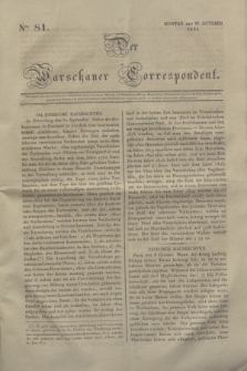 Der Warschauer Correspondent. 1834, Nro 81 (27 October)