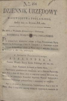 Dziennik Urzędowy Województwa Podlaskiego. 1824, Nro 261 (10 stycznia) + dod.