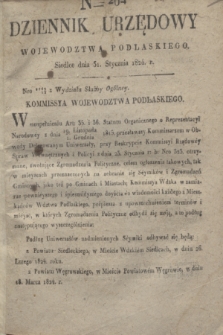 Dziennik Urzędowy Województwa Podlaskiego. 1824, Nro 264 (31 stycznia)