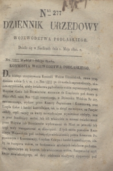 Dziennik Urzędowy Województwa Podlaskiego. 1824, Nro 277 (1 maja) + dod.
