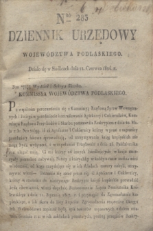 Dziennik Urzędowy Województwa Podlaskiego. 1824, Nro 283 (12 czerwca) + dod.