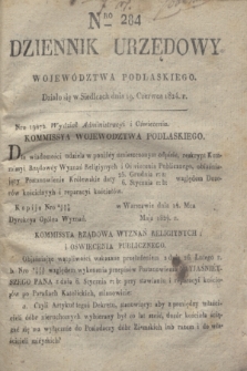 Dziennik Urzędowy Województwa Podlaskiego. 1824, Nro 284 (19 czerwca) + dod.