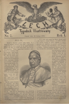 Lech : tygodnik ilustrowany. R.1, nr 7 (16 lutego 1878)