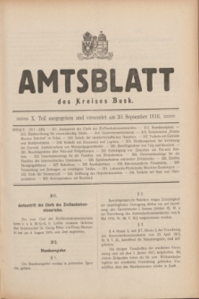 Amtsblatt des Kreises Busk. 1916, Teil 10 (30 September)