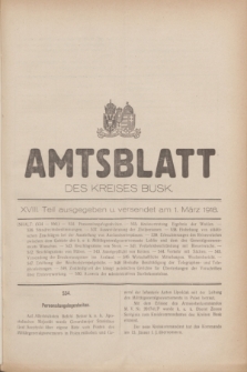 Amtsblatt des Kreises Busk. 1918, Teil 18 (1 März)