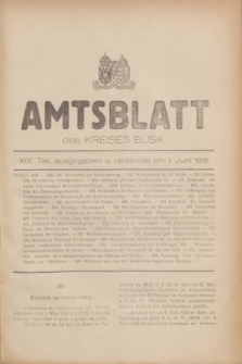Amtsblatt des Kreises Busk. 1918, Teil 19 (1 Juni)