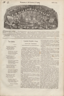 Tygodnik Mód. 1870, № 27 (2 lipca) + dod. + wkładka