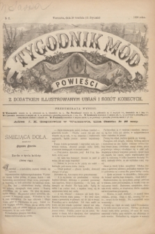 Tygodnik Mód i Powieści : z dodatkiem illustrowanym ubrań i robót kobiecych. 1890, № 2 (11 stycznia) + dod. + wkładka