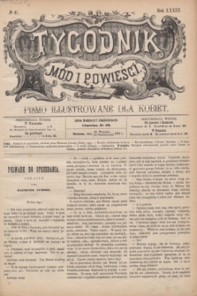 Tygodnik Mód i Powieści : pismo illustrowane dla kobiet. R.33, № 41 (10 października 1891) + dod.