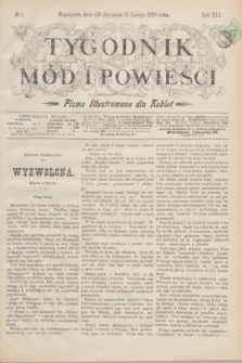Tygodnik Mód i Powieści : pismo illustrowane dla kobiet. R.41, № 6 (11 lutego 1899)