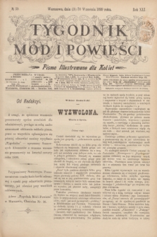 Tygodnik Mód i Powieści : pismo illustrowane dla kobiet. R.41, № 39 (30 września 1899)