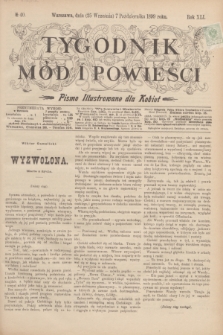 Tygodnik Mód i Powieści : pismo illustrowane dla kobiet. R.41, № 40 (7 października 1899)
