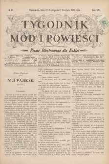 Tygodnik Mód i Powieści : pismo illustrowane dla kobiet. R.41, № 48 (2 grudnia 1899)