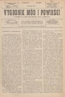 Tygodnik Mód i Powieści : pismo illustrowane dla kobiet. 1911, № 3 (21 stycznia)