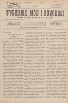 Tygodnik Mód i Powieści : pismo illustrowane dla kobiet. 1911, № 9 (4 marca) + wkładka