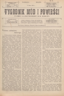 Tygodnik Mód i Powieści : pismo illustrowane dla kobiet. 1911, № 10 (11 marca)