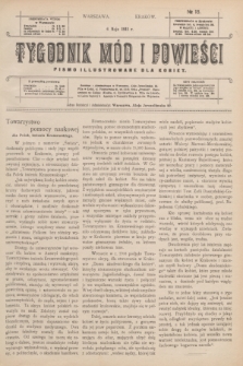 Tygodnik Mód i Powieści : pismo illustrowane dla kobiet. 1911, № 18 (6 maja)