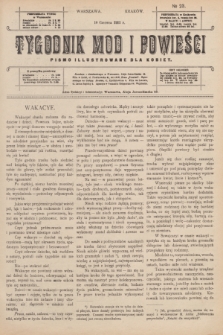 Tygodnik Mód i Powieści : pismo illustrowane dla kobiet. 1911, № 23 (10 czerwca)