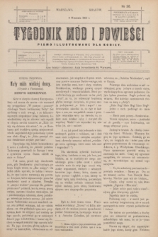 Tygodnik Mód i Powieści : pismo illustrowane dla kobiet. 1911, № 36 (9 września)