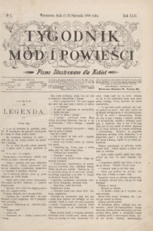 Tygodnik Mód i Powieści : pismo illustrowane dla kobiet. R.42, № 2 (13 stycznia 1900)