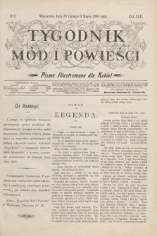 Tygodnik Mód i Powieści : pismo illustrowane dla kobiet. R.42, № 9 (3 marca 1900)