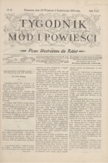 Tygodnik Mód i Powieści : pismo illustrowane dla kobiet. R.42, № 40 (6 października 1900)