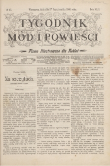 Tygodnik Mód i Powieści : pismo illustrowane dla kobiet. R.42, № 43 (27 października 1900)