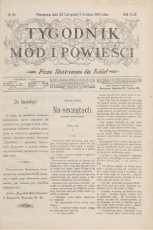 Tygodnik Mód i Powieści : pismo illustrowane dla kobiet. R.42, № 49 (8 grudnia 1900)