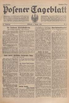 Posener Tageblatt. Jg.75, Nr. 5 (8 Januar 1936) + dod.