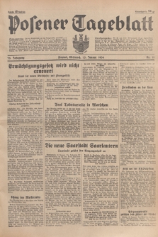 Posener Tageblatt. Jg.75, Nr. 11 (15 Januar 1936) + dod.