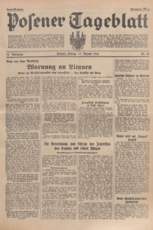 Posener Tageblatt. Jg.75, Nr. 13 (17 Januar 1936) + dod.